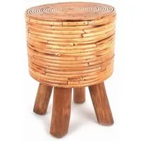 El Puente El Puente Sitzhocker "Rattan" | Fair Trade & Handmade aus Indonesien, Natur, – Produktbild 1 von 1