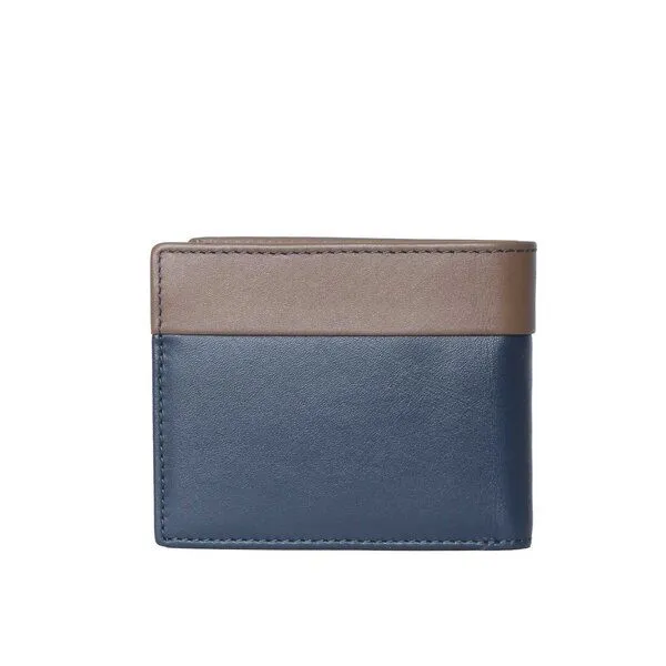 Vargu Vargu Echtleder Geldbörse HEYK 1-A, Navy - taupe, – Produktbild 4 von 4