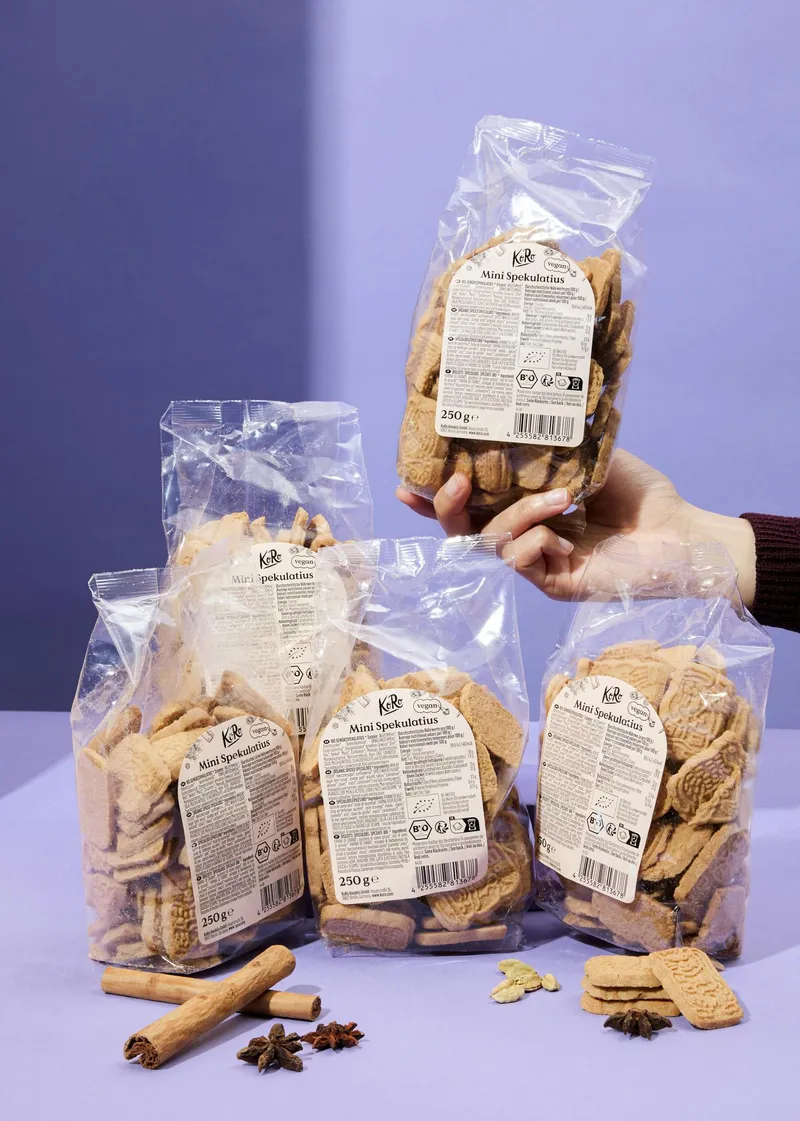 KoRo Bio Mini Spekulatius 5 x 250 g – Produktbild 4 von 5