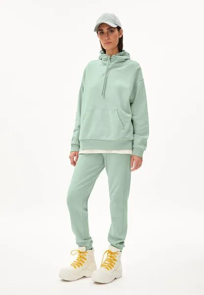 ARMEDANGELS ARMEDANGELS ANJANAA - Damen Sweathoodie Oversized Fit aus Bio-Baumwolle, Lint, – Produktbild 4 von 4