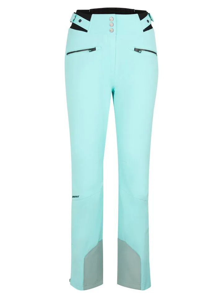 Ziener Ziener Skihose TILLA-Z AQUASHIELD® DAMEN Slim Fit, wasser- u. winddicht, atmungsaktiv, warm durch PrimaLoft®, Blau, – Produktbild 1 von 4