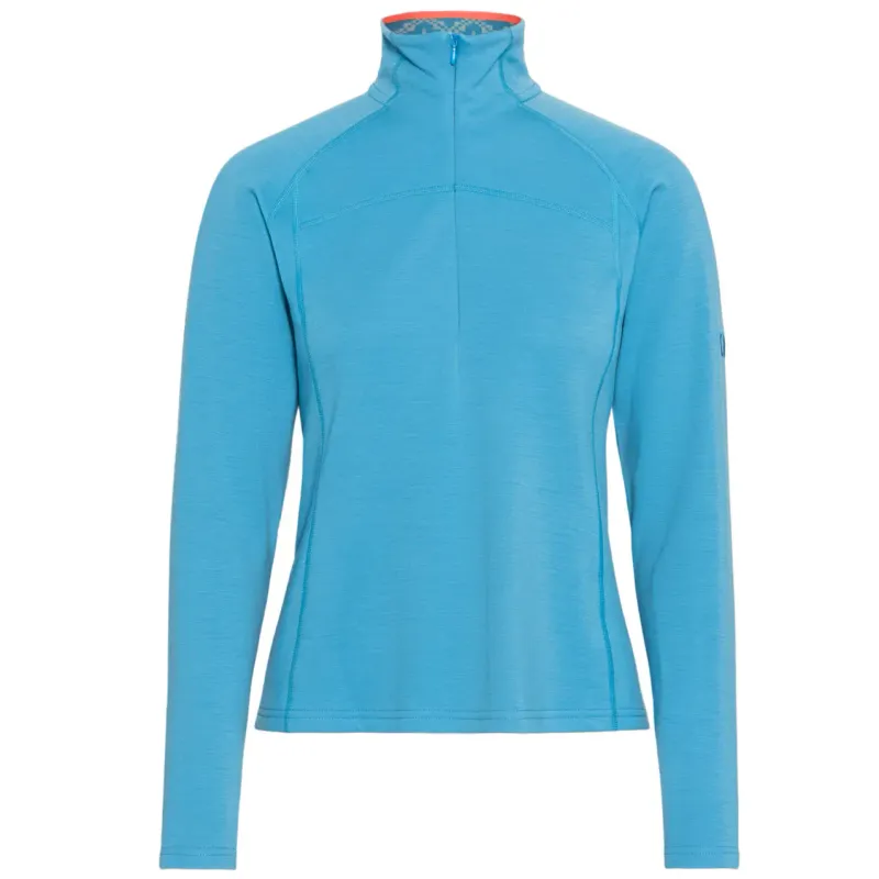 Kari Traa Damen Langarm-Demi-Zip-Trikot Kari Traa Nova, Bleu, – Produktbild 1 von 1