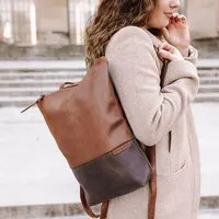 BOWLEANIES TASCHEN BOWLEANIES TASCHEN City Rucksack aus Lederfaserstoff – Produktbild 1 von 1