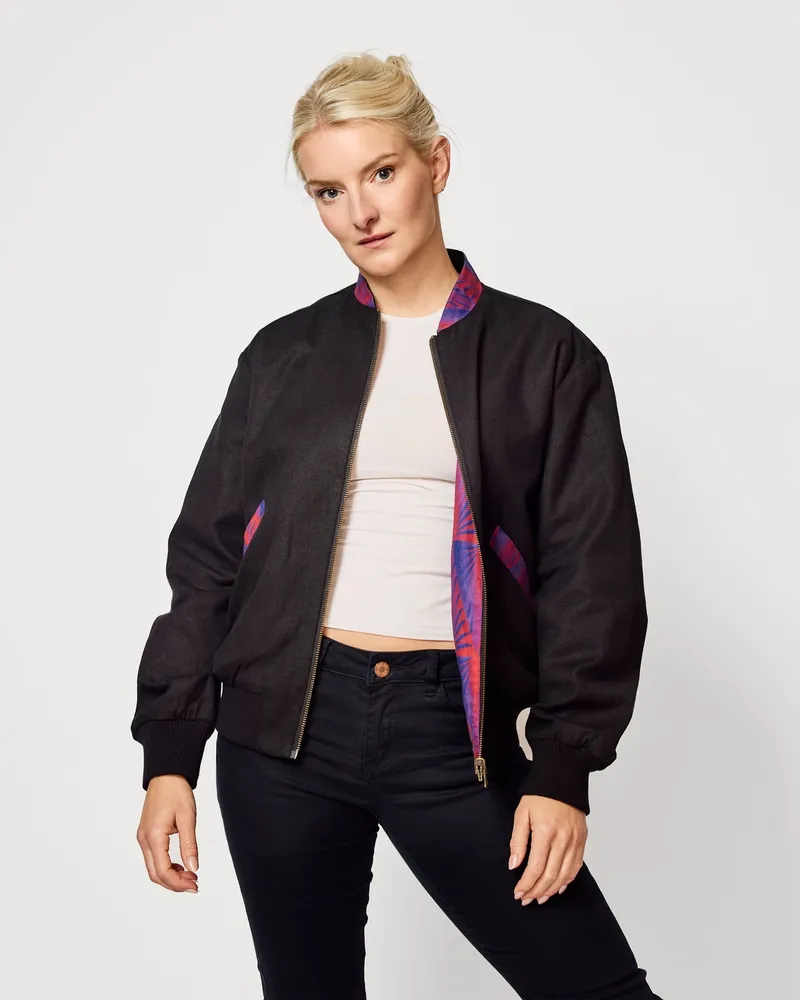 Khala Khala Damen vegan Wendejacke Moongarden Mu, Schwarz, – Produktbild 1 von 2