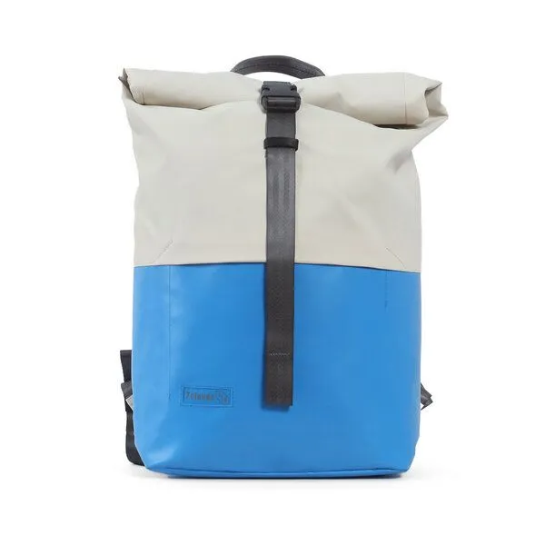 7clouds 7clouds Rolltop-Rucksack Kira 7.1, Light blue-off white, – Produktbild 1 von 4