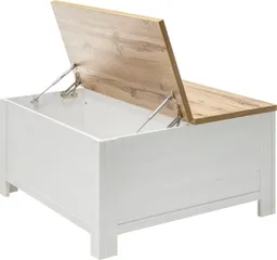 Home affaire Couchtisch Cremona, Beistelltisch, Wohnzimmertisch, Sofatisch, Tisch, Landhausstil, mit offenen Fächern und Stauraumfach, 50 cm hoch – Produktbild 1 von 1