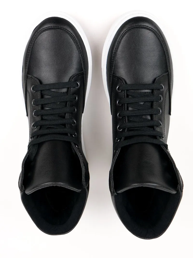 Will's Vegan Store Will's Vegan Store Damen vegan Sneaker Stiefel Schwarz, Schwarz, – Produktbild 2 von 2