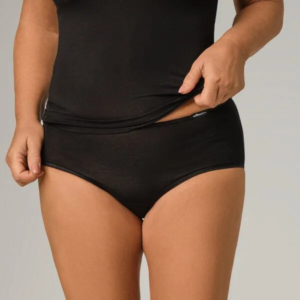 comazo comazo Maxi-Slip aus Modal / Elasthan, Schwarz, – Produktbild 1 von 4