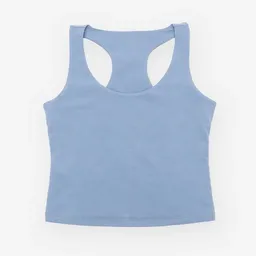 Orbasics Orbasics Racerback-Top Stoneblue – doppellagiges Tanktop aus Bio-Baumwolle – Produktbild 1 von 1