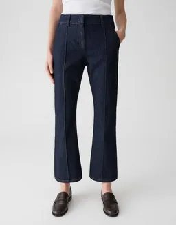 OPUS PANTS Bootcut-Jeans LUANE mit Komfortbund Mid Rise Ankle, BCI Cotton, Gummibund hinten – Produktbild 1 von 1