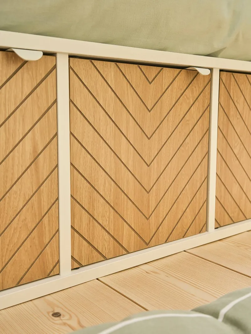 Vertbaudet Tür für Kinderzimmer Regal CHEVRONS, Braun, – Produktbild 4 von 4