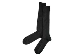 grödo Damen und Herren Kniestrümpfe Schurwolle Rippstrick schwarz Gr.37-38 – Produktbild 1 von 1