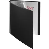 FolderSys Sichtbuch mit Rücken zum Selbstgestalten mit 40 Hüllen schwarz – Produktbild 1 von 1