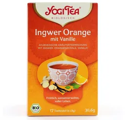 Yogi Tee Yogi Tee Tee YOGI TEA Ingwer Orange mit Vanille Bio Filterbeut. 17X1.8g – Produktbild 1 von 1