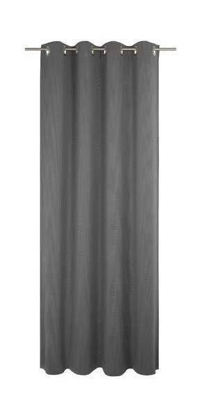 Nature by Adam Nature by Adam Vorhang aus 100% Bio-Baumwolle - Made in Germany - Uni Collection light, Schwarz, – Produktbild 2 von 7