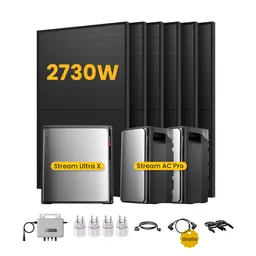 EcoFlow EcoFlow Stream Ultra X, Solaranlage mit Speicher, mit 6 x 455W Bifazialen Solarmodulen, by Powerness - Stream Ultra X + 2 x Stream AC Pro | 7680Wh / 4 x Smart Plug / Selbstabholung – Produktbild 1 von 1