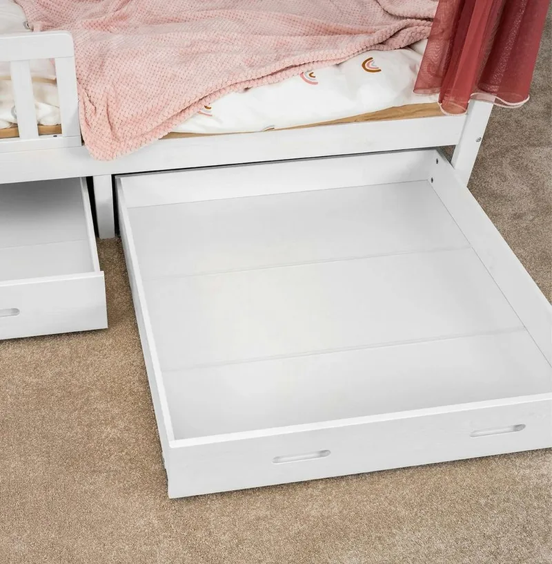 Alavya Home® Bettschubkasten Alavya Home Schubkasten Set, 2 St.I 2er-Set Schublade aus massiver Kie (2 St., 2er-Set) – Produktbild 4 von 4