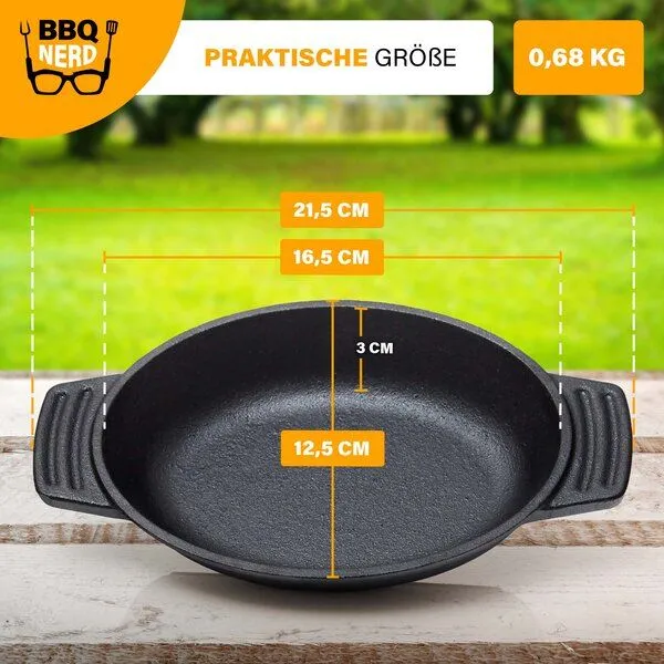 BBQ Nerd BBQ Nerd Servierpfännchen aus Gusseisen im 6er Set – Produktbild 4 von 4
