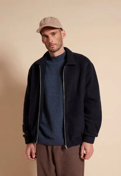 Givn Berlin Givn Berlin Bomberjacke GBDAVID aus Wolle - Dark Blue, Dark blue, – Produktbild 1 von 4
