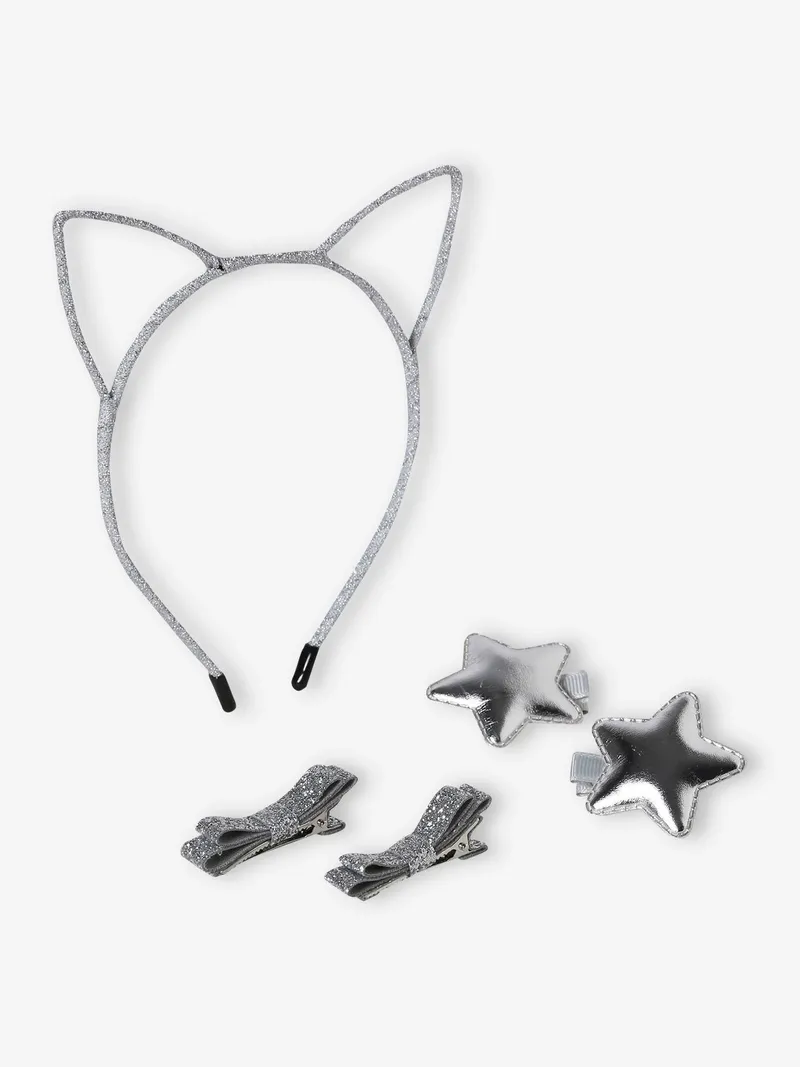 Vertbaudet Set aus Haarband, Silber, – Produktbild 3 von 4