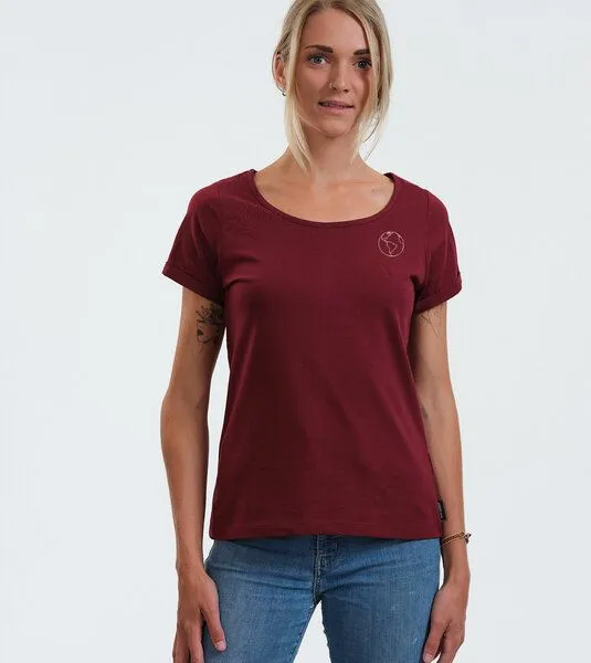 Gary Mash GARY MASH Shirt Taylor Miniprint Erde aus Biobaumwolle, Burgund (rot), – Produktbild 2 von 4