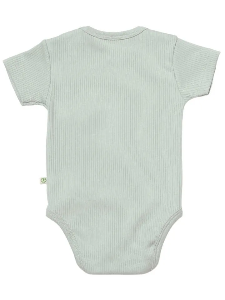 Biorganic Biorganic Kurzarmbody Baby Nature Relax Modal für Jungen und Mädchen Unisex Kurzarm (1-tlg) gerippte Textilstruktur (Ripp), Modal und Bio-Baumwolle, Größe 56 - 86, Weiß, – Produktbild 2 von 5