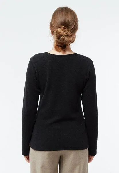 Givn Berlin Givn Berlin Sweater GBLUCILLE aus recycelter Baumwolle, Dark grey, – Produktbild 3 von 4