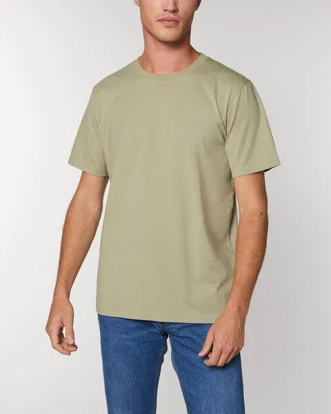 YTWOO YTWOO Herren schweres Bio T-Shirt. Männer Premium Basic Shirt. Heavy Cotton, Hellgrün, – Produktbild 1 von 3