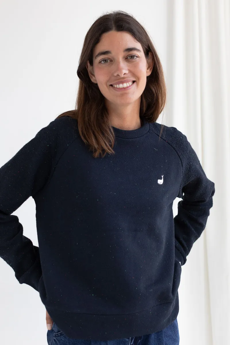 TWOTHIRDS TWOTHIRDS Damen vegan Sweatshirt Santa Monica Navy, Extra dunkelblau, – Produktbild 1 von 2