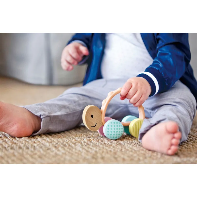 Hape Hape Schiebespielzeug Rennschildkröte Rike, Mehrfarbig, – Produktbild 2 von 3