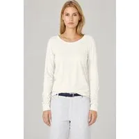 HempAge HempAge Damen Langarm-Shirt Lene Hanf/Bio-Baumwolle, Offwhite, – Produktbild 1 von 1