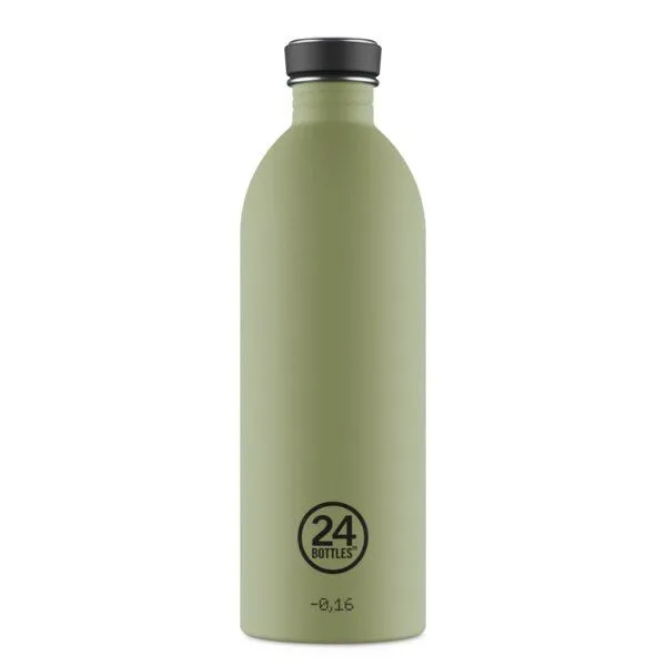 24bottles 24bottles 1l Edelstahl Trinkflasche, Sage, – Produktbild 1 von 3