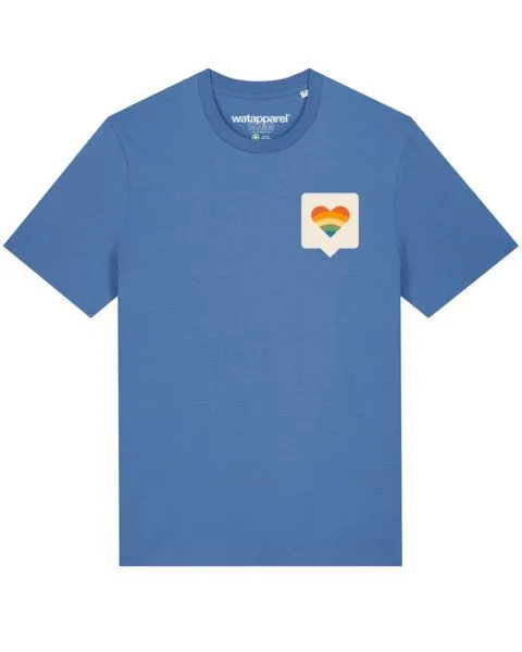 watapparel watapparel T-Shirt Unisex Von Herzen, Bright blue, – Produktbild 1 von 3