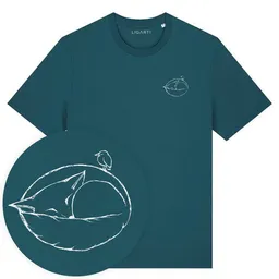 LIGARTI T-Shirt – Schlafender Fuchs – LIGARTI Tiermanufaktur – Produktbild 1 von 1