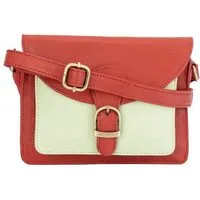 El Puente El Puente Schultertasche "Farbmix" | Fair Trade & Handmade aus Indien, Rot,grün, – Produktbild 1 von 1