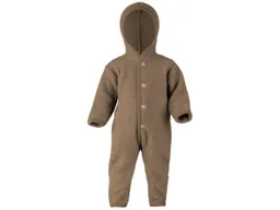 Engel Naturkleidung Overall (1-tlg) Baby Fleece Overall mit Kapuze aus Bio Merinoschurwolle – Produktbild 1 von 1