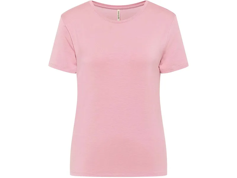 Tranquillo tranquillo Damen-T-Shirt mit Rundhalsausschnitt aus Tencel, vintage pink, Gr. L – Produktbild 1 von 1
