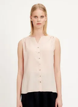 ORGANICATION ORGANICATION Bluse aus TENCEL Lyocell mit durchgehender Knopfleiste – Produktbild 1 von 1
