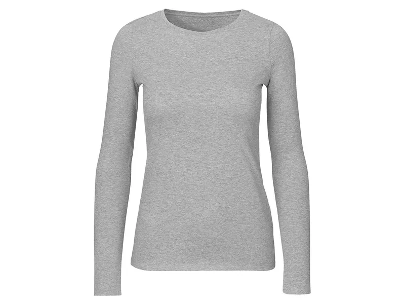 Neutral Neutral® Damen Langarm T-Shirt Bio Baumwolle Modern Fit Körpernah geschnitten, Sports grey, – Produktbild 1 von 2
