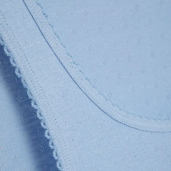 comazo|earth comazo|earth Unterhemd aus Biobaumwolle-Ajour | GOTS zertifiziert, Lightblue, – Produktbild 2 von 4