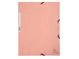 Exacompta 25 Exacompta Sammelmappen, Colorspan-Karton, 400 g/m², DIN A4, 3 Klappen, korallenrot – Produktbild 1 von 1