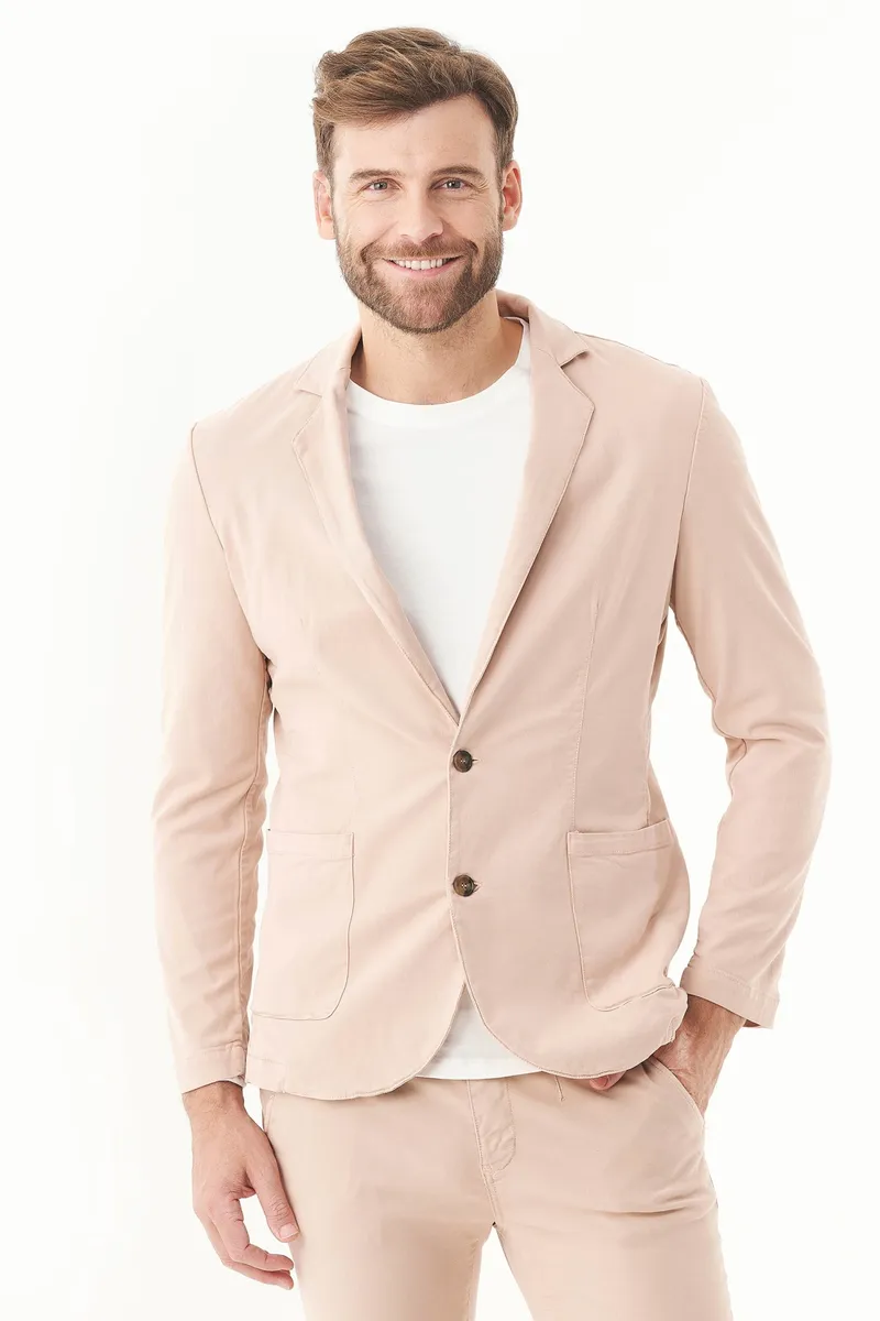ORGANICATION ORGANICATION Herren vegan Blazer Tencel & Bio-Baumwolle Beige, Beige, – Produktbild 2 von 2