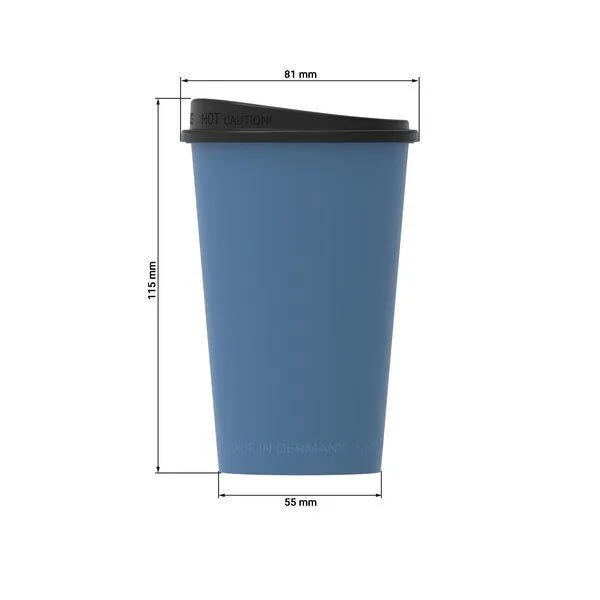 REuse REuse Kaffeebecher to go, Behagliches blau, – Produktbild 2 von 4