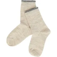 grödo Kinder Socken hellbraun-melange Gr. 1-2 – Produktbild 1 von 1