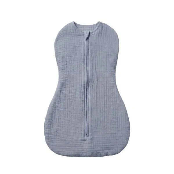 Bebekevi Bebekevi Schlafsack Musselin Kokon Puckschlafsack für Neugeborene (2,5 bis 4 kg) | Geschlossene Ärmel | Neu, Indigo, – Produktbild 1 von 3