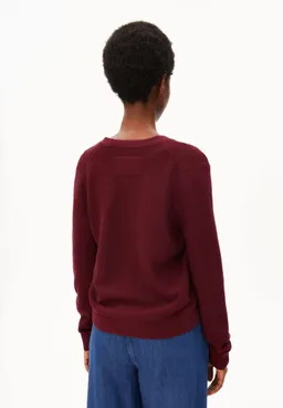 ARMEDANGELS ARMEDANGELS Damen vegan Strickjacke Mental Links Rot – Produktbild 1 von 1