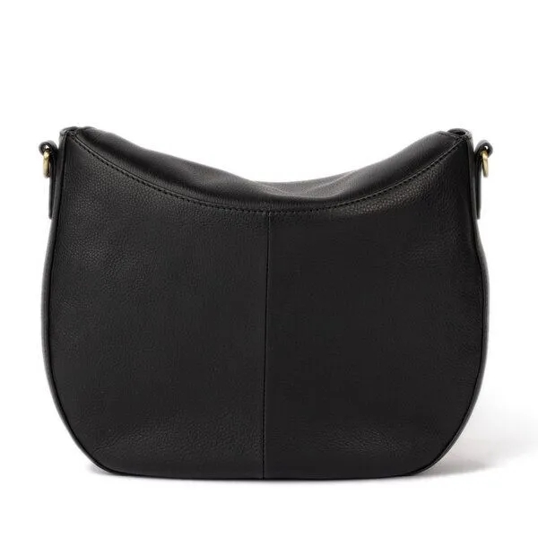 O MY BAG O MY BAG LANA - Umhängetasche aus Leder - mit 2 Straps, Soft grain black (schwarz), – Produktbild 4 von 4