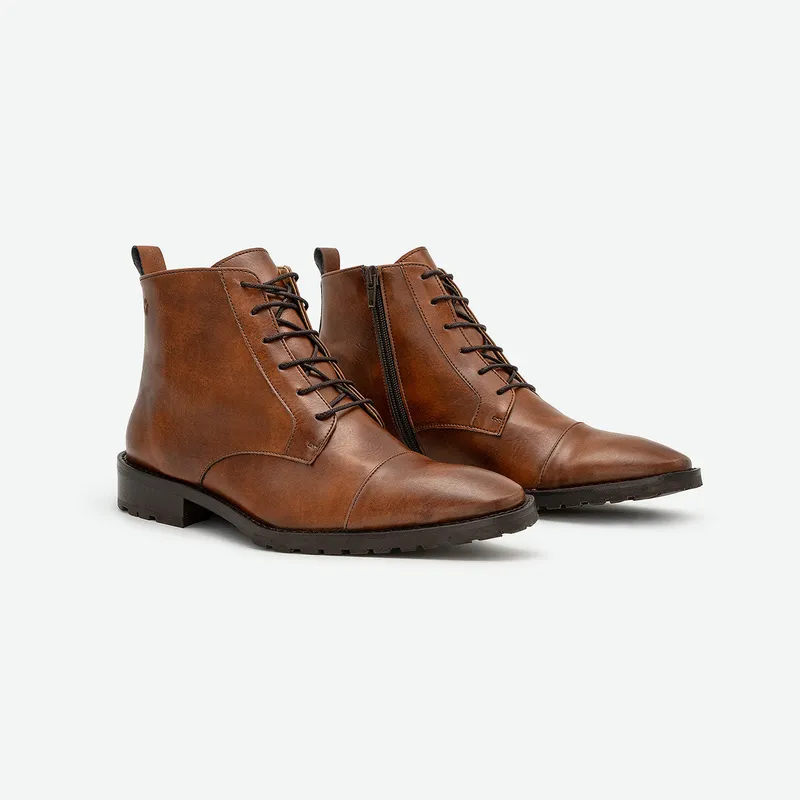 COG COG Herren vegan Stiefel Lincoln, Braun, – Produktbild 2 von 2