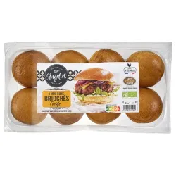 Biofournil Biofournil Mini-Brioche-Burger-Buns (8 Stück) – Produktbild 1 von 1