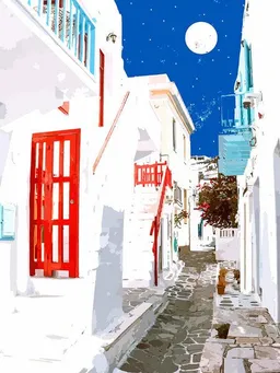 Photocircle Photocircle Poster / Leinwandbild - Greek Trip Down Memory Lane – Produktbild 1 von 1